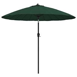 Foto van The living store tuinparasol 270 x 246 cm - groen - polyester en aluminium