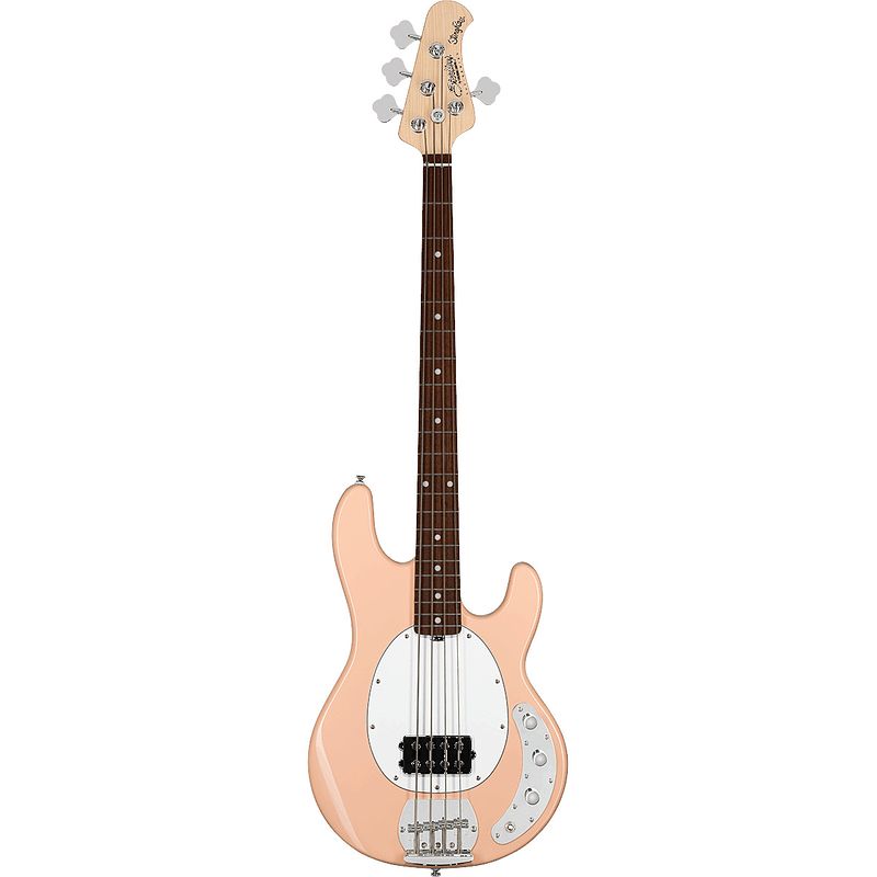 Foto van Sterling by music man stingray ray4 pueblo pink elektrische basgitaar