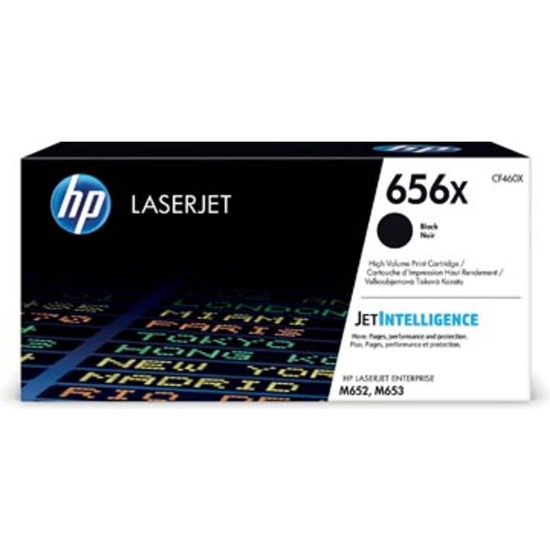 Foto van Hp toner 656x zwart, 27.000 pagina's - oem: cf460x