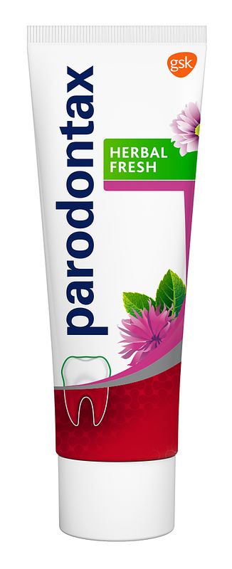 Foto van Parodontax herbal fresh dagelijkse tandpasta tegen bloedend tandvlees 75ml bij jumbo