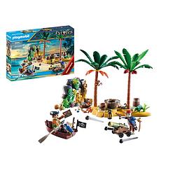 Foto van Playmobil pirates piratenschateiland met skelet 70962