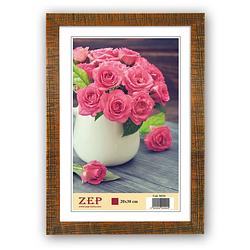 Foto van Zep - houten fotolijst perrex bruin voor foto formaat 15x20 cm - m333