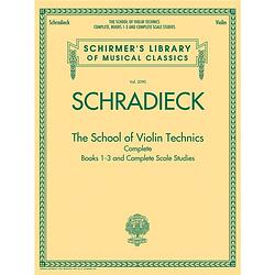 Foto van G. schirmer the school of violin technics complete vioolboek