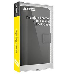Foto van Accezz premium leather 2 in 1 wallet bookcase samsung galaxy a14 (5g/4g) telefoonhoesje zwart