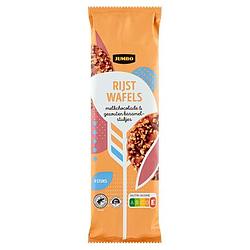 Foto van Jumbo rijstwafels melkchocolade & gezouten karamelstukjes 9 stuks