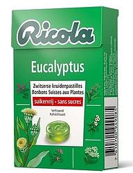 Foto van Ricola kruidenpastilles eucalyptus suikervrij