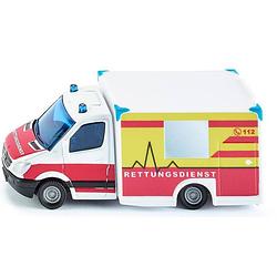 Foto van Siku mercedes benz rettungsdienst 12,7 cm staal wit/rood (1536)