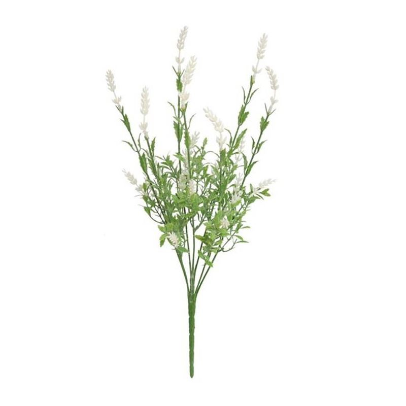 Foto van Gerimport kunstplant lavender 49 cm wit/groen