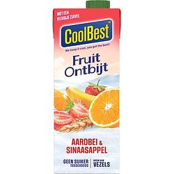 Foto van Coolbest fruitontbijt aardbeisinaasappel 0,75l bij jumbo