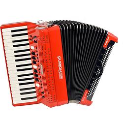 Foto van Roland fr-4x-rd v-accordion pianoklavier rood
