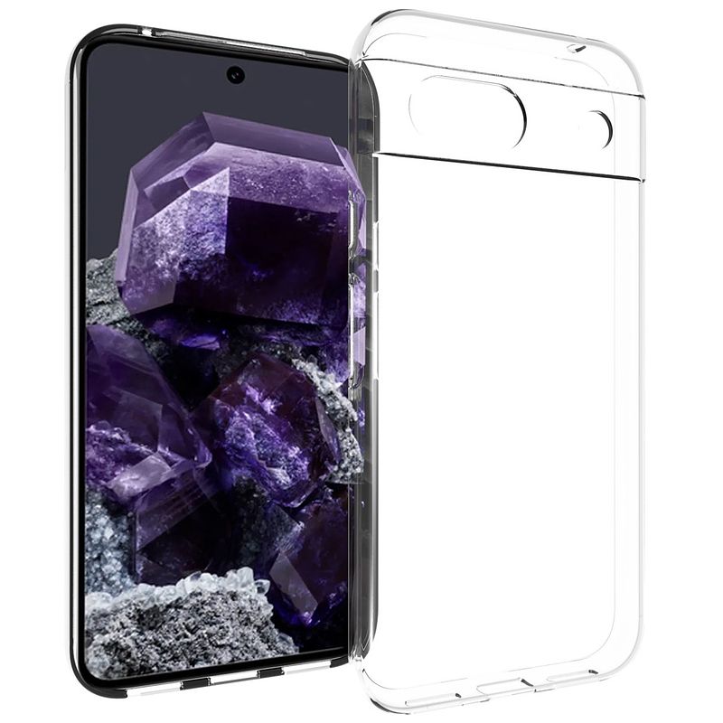 Foto van Accezz clear backcover google pixel 8a telefoonhoesje transparant