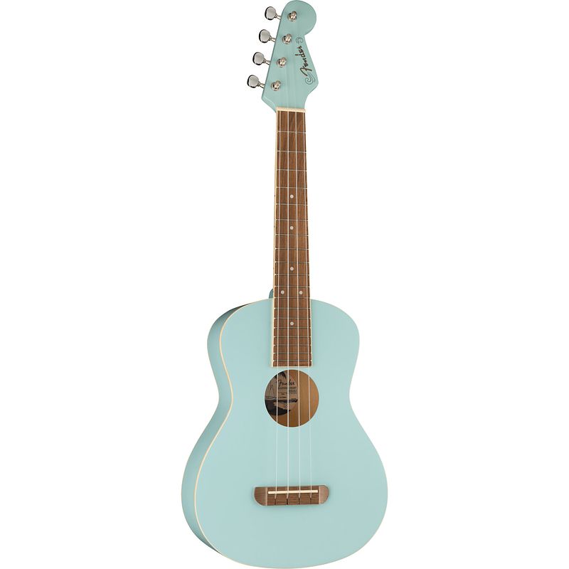 Foto van Fender california coast avalon wn daphne blue tenor ukelele