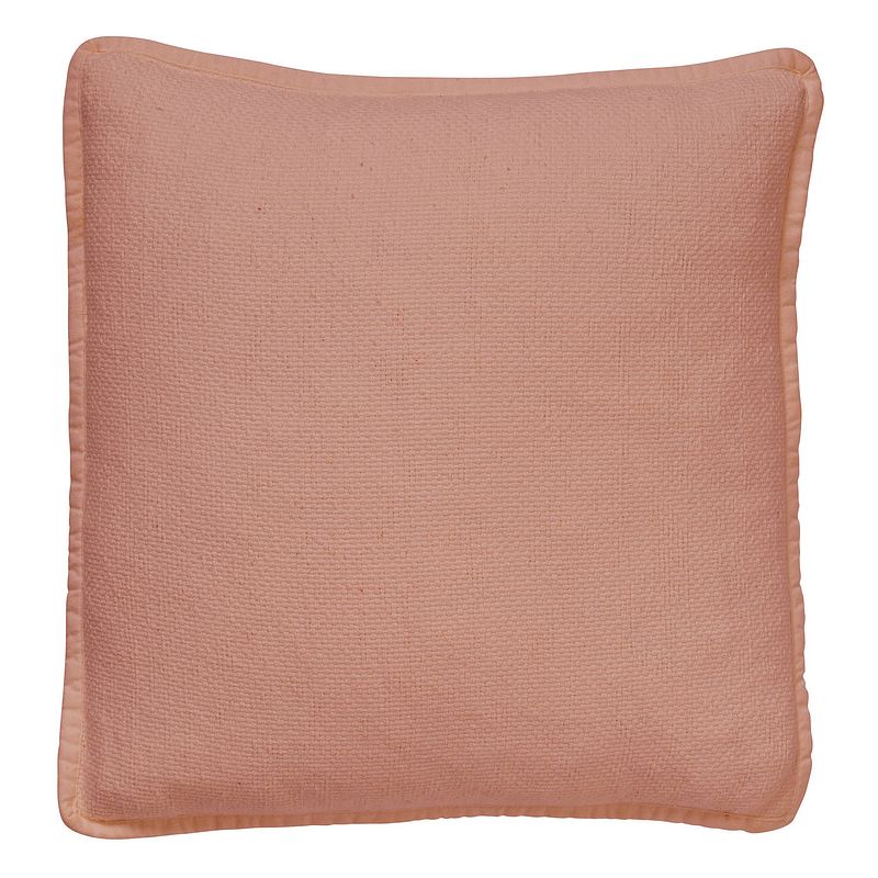 Foto van Dutch decor bowie - kussenhoes van katoen muted clay 45x45 cm - roze - roze