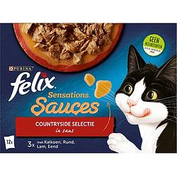 Foto van Felix® sensations sauces countryside selectie kattenvoer 12 x 85g bij jumbo