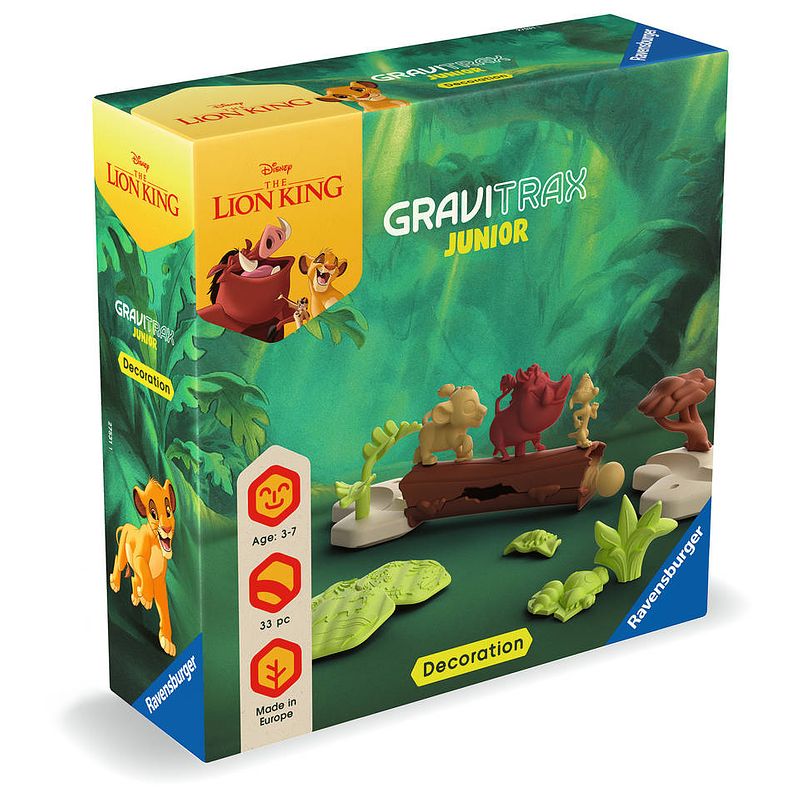 Foto van Ravensburger gravitrax junior uitbreiding lion king