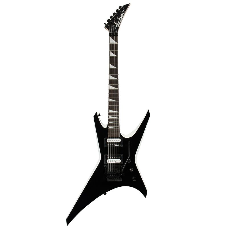 Foto van Jackson js32 warrior floyd rose black w. white bevels