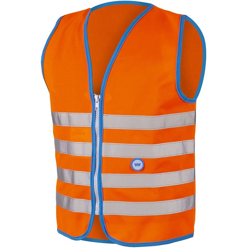 Foto van Wowow veiligheidshesje fun jacket junior polyester oranje maat l