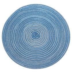 Foto van Krumble placemat rond - blauw