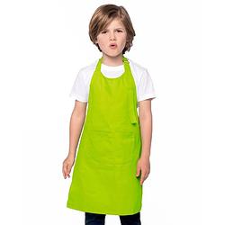 Foto van Basic keukenschort lime groen voor kinderen - keukenschorten