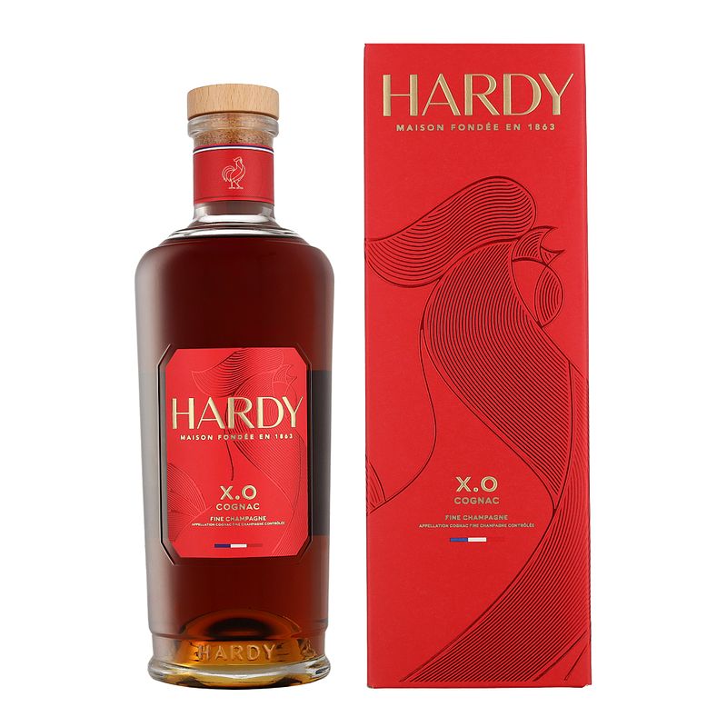 Foto van Hardy xo 70cl cognac + giftbox