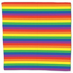 Foto van Regenboog bandana gestreept - verkleedhoofddeksels