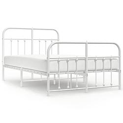 Foto van The living store klassiek bedframe - metalen constructie - metalen latten - extra opbergruimte - functioneel hoofd- en