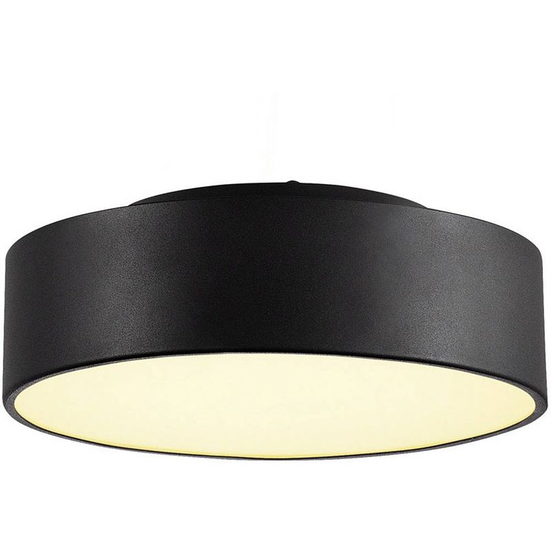 Foto van Slv 1000855 slv led-plafondlamp 15 w zwart