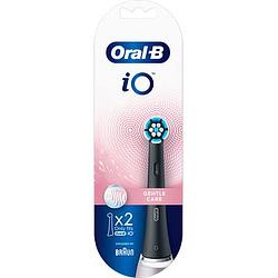 Foto van Oralb io gentle care black opzetborstels, 2 stuks bij jumbo