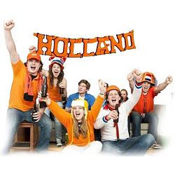 Foto van Oranje opblaasbare letters holland - feestdecoratievoorwerp
