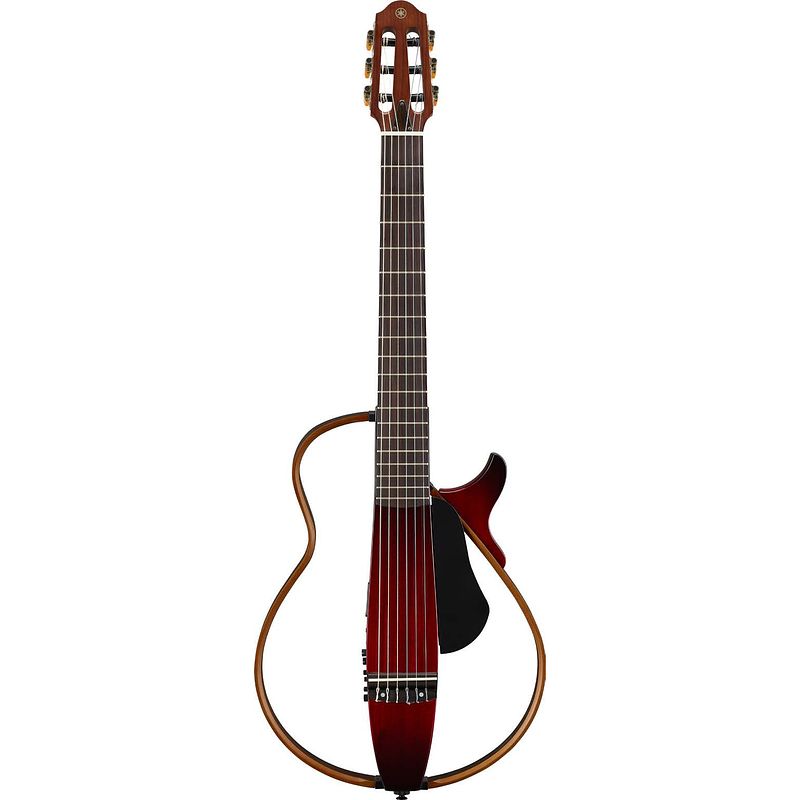 Foto van Yamaha slg200n crimson red burst silent guitar elektrisch-akoestisch