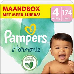 Foto van Pampers - harmonie - maat 4 - maandbox - 174 stuks - 9/14 kg