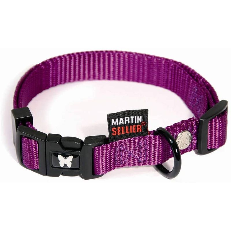 Foto van Martin sellier hondenhalsband 40-55 x 2 cm nylon paars