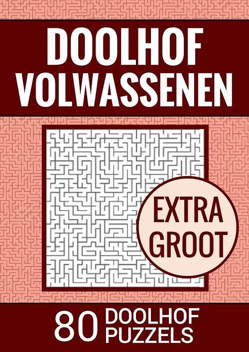 Foto van Boek cadeau - puzzelboek voor ouderen, slechtzienden, senioren, oma, opa - doolhof voor volwassenen - extra groot, type xl/xxl - boek cadeau -