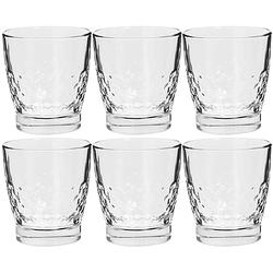 Foto van Set van 6x stuks water/sap glazen pietr 310 ml van glas - drinkglazen