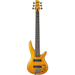 Foto van Ibanez gvb1006-am gerald veasley signature basgitaar - 6 snaren - amber