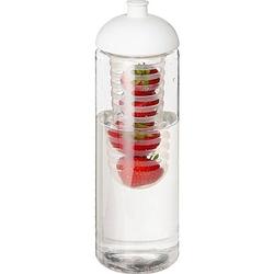 Foto van Witte drinkfles/waterfles met fruit infuser 850 ml - drinkflessen