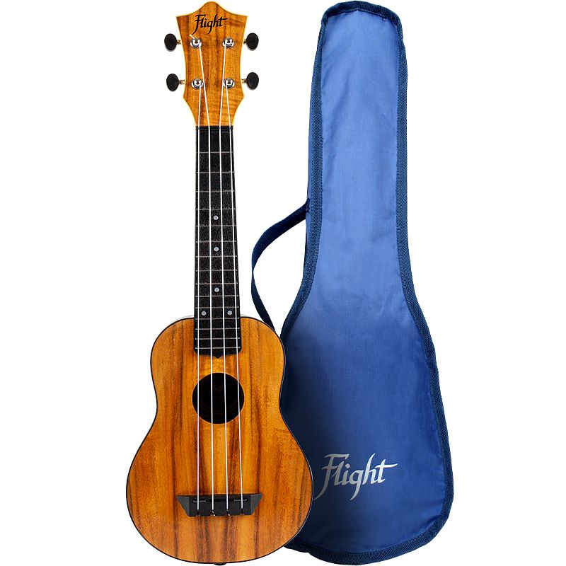 Foto van Flight travel series tus55 acacia sopraan ukelele met gigbag