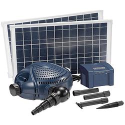 Foto van Fiap aqua active solar 3.000 2764 solar beeklooppompset met accu-opslag 3000 l/h