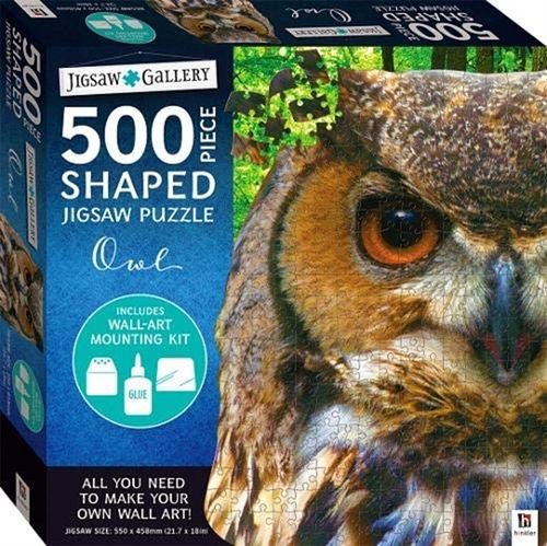 Foto van Jigsaw gallery 500-piece shaped jigsaw: owl - puzzel;puzzel (9781488901140)