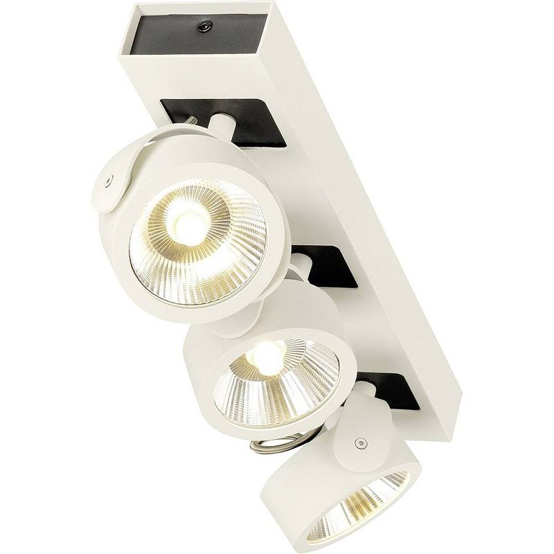 Foto van Slv 1000132 slv led-plafondlamp 47 w wit, zwart