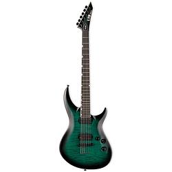 Foto van Esp ltd deluxe h3-1000 fm black turquoise sunburst