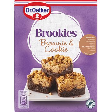 Foto van Dr. oetker brookies brownie & cookie mix 430g bij jumbo