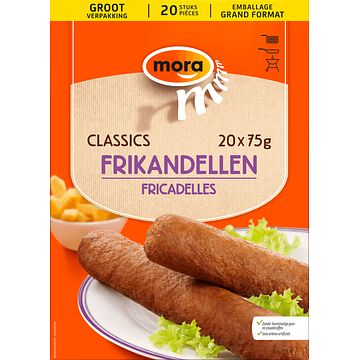 Foto van Mora classics frikandellen 20 x 75g bij jumbo