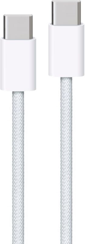 Foto van Apple usb c naar usb c kabel 1m nylon wit duo pack