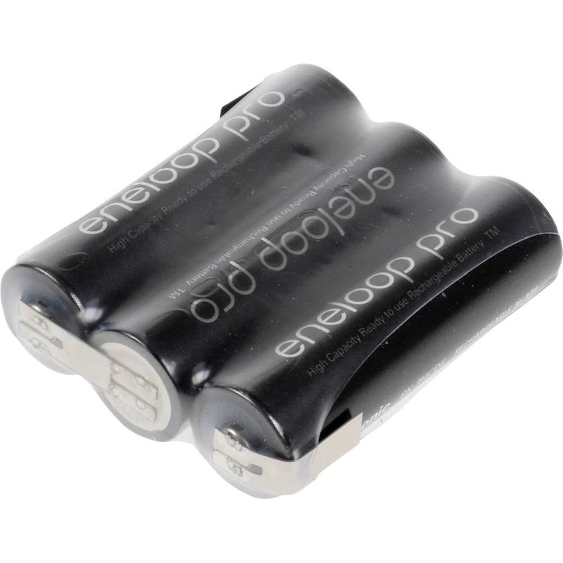 Foto van Panasonic eneloop pro reihe f1x3 accupack aantal cellen: 3 batterijgrootte: aa (penlite) z-soldeerlip nimh 3.6 v 2450 mah