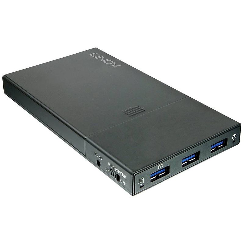 Foto van Lindy 43199 2.5 harde schijf behuizing 2.5 inch usb 3.2 gen 1 (usb 3.0)