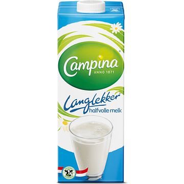 Foto van Campina langlekker halfvolle melk 1l bij jumbo