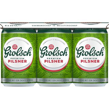 Foto van Grolsch pils blik 6 x 330ml bij jumbo