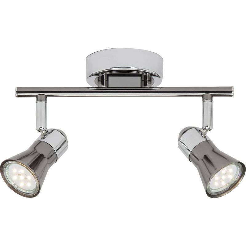 Foto van Brilliant jupp g18313/76 plafondspot led gu10 5 w chroom, zwart