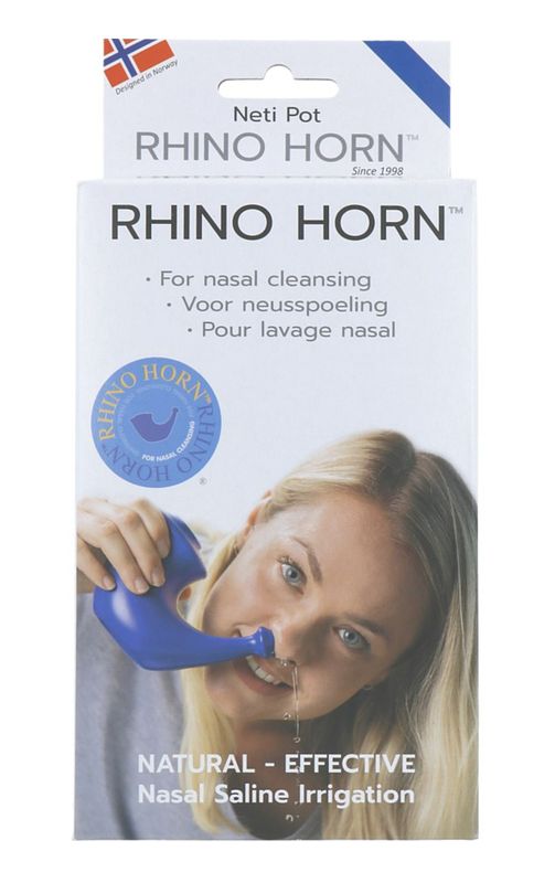 Foto van Rhino horn neusdouche blauw